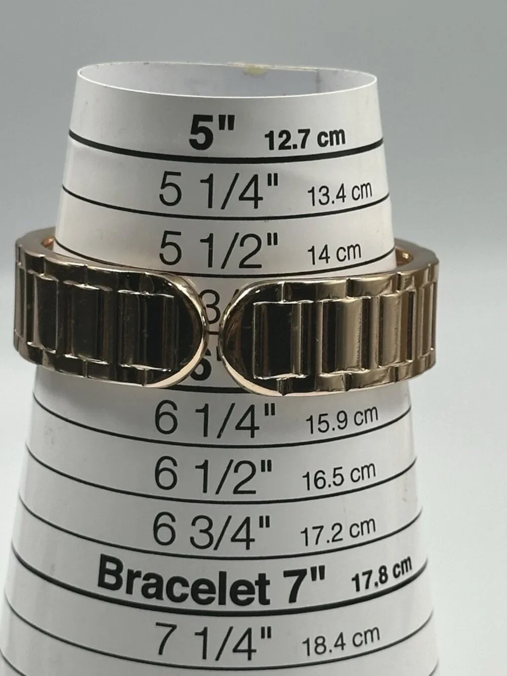 3/$30 Studio Time Watch Women Rose Gold Tone Rhinestone Bezel Cuff Band 6.25
